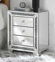 Load image into Gallery viewer, Noralie Mirrored & Faux Diamonds Accent Table