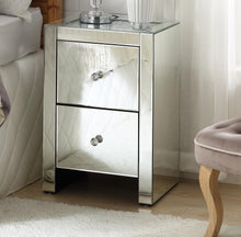 Load image into Gallery viewer, Noralie Mirrored & Faux Diamonds Accent Table