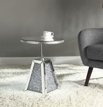 Load image into Gallery viewer, Noralie Mirrored & Faux Diamonds Accent Table