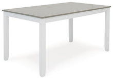 Load image into Gallery viewer, Stonehollow White/Gray Dining Table and Chairs with Bench (Set of 6)