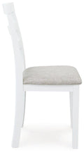 Load image into Gallery viewer, Stonehollow White/Gray Dining Table and Chairs with Bench (Set of 6)