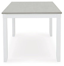 Load image into Gallery viewer, Stonehollow White/Gray Dining Table and Chairs with Bench (Set of 6)