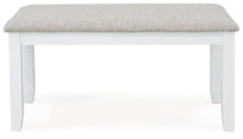 Load image into Gallery viewer, Stonehollow White/Gray Dining Table and Chairs with Bench (Set of 6)