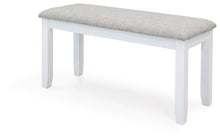 Load image into Gallery viewer, Stonehollow White/Gray Dining Table and Chairs with Bench (Set of 6)