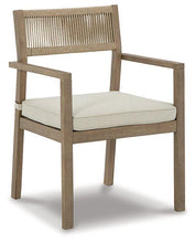 Load image into Gallery viewer, Aria Plains Arm Chair with Cushion (Set of 2)