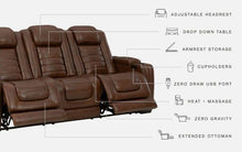 Load image into Gallery viewer, Backtrack - Pwr Rec Sofa With Adj Headrest