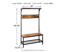 Load image into Gallery viewer, Bevinfield - Hall Tree With Storage Bench