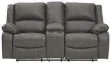Load image into Gallery viewer, Calderwell - Dbl Rec Loveseat W/console