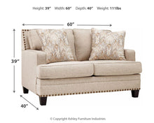 Load image into Gallery viewer, Claredon - Loveseat
