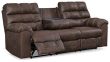Load image into Gallery viewer, Derwin Reclining Sofa with Drop Down Table