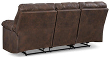 Load image into Gallery viewer, Derwin Reclining Sofa with Drop Down Table