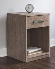 Load image into Gallery viewer, Flannia - Gray - One Drawer Night Stand