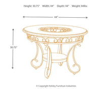 Load image into Gallery viewer, Glambrey - Round Dining Room Table