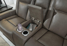 Load image into Gallery viewer, Card Player Smoke Power Reclining Loveseat