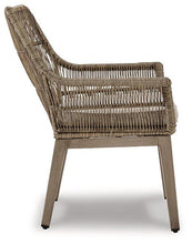 Load image into Gallery viewer, Beach Front Beige Arm Chair with Cushion (Set of 2)