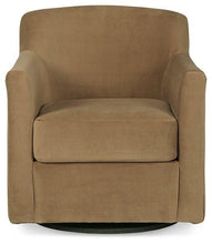 Load image into Gallery viewer, Bradney Honey Swivel Accent Chair