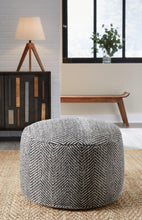 Load image into Gallery viewer, Dordie Taupe/Charcoal Pouf