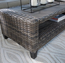 Load image into Gallery viewer, Cloverbrooke Gray 4-Piece Outdoor Conversation Set