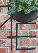 Load image into Gallery viewer, Dunster Black Wall Planter On Stand