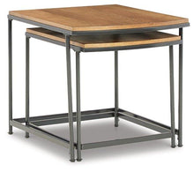Load image into Gallery viewer, Drezmoore Light Brown/Black Nesting End Table (Set of 2)