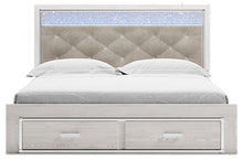 Load image into Gallery viewer, Altyra White King Upholstered Storage Bed