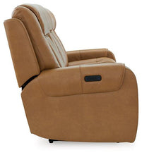 Load image into Gallery viewer, Card Player Cappuccino Power Reclining Sofa