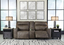 Load image into Gallery viewer, Game Plan Concrete Power Reclining Loveseat