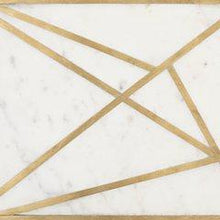 Load image into Gallery viewer, Ackley White/Brass Finish Box (Set of 3)