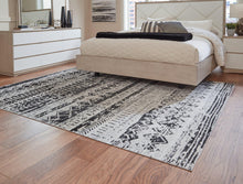Load image into Gallery viewer, Devman Black/Cream/Gray 7'7" x 9'11" Rug