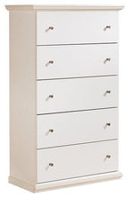 Load image into Gallery viewer, Bostwick Shoals White Queen Panel Bed with Mirrored Dresser, Chest and 2 Nightstands