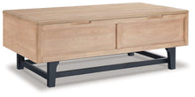 Load image into Gallery viewer, Freslowe Light Brown/Black Lift-Top Coffee Table