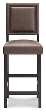 Load image into Gallery viewer, Benmara Brown/Dark Brown Bar Height Bar Stool