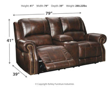 Load image into Gallery viewer, Buncrana - Pwr Rec Loveseat/con/adj Hdrst