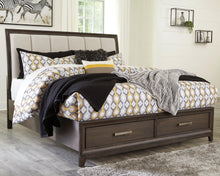 Load image into Gallery viewer, Brueban Panel Bed with 2 Storage Drawers