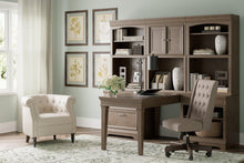Load image into Gallery viewer, Janismore Weathered Gray 6-Piece Bookcase Wall Unit with Desk
