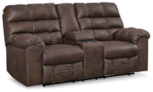 Load image into Gallery viewer, Derwin Reclining Loveseat with Console