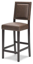 Load image into Gallery viewer, Benmara Brown/Dark Brown Bar Height Bar Stool