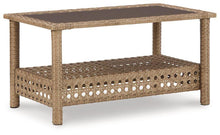 Load image into Gallery viewer, Braylee Outdoor Loveseat with Table (Set of 2)