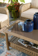 Load image into Gallery viewer, Braylee Outdoor Loveseat with Table (Set of 2)