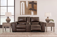Load image into Gallery viewer, Alessandro Walnut Power Reclining Loveseat with Console