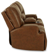 Load image into Gallery viewer, Francesca Auburn Power Reclining Loveseat with Console