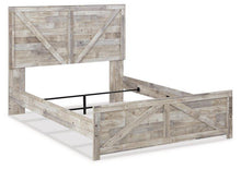 Load image into Gallery viewer, Hodanna Whitewash Queen Crossbuck Panel Bed