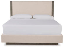 Load image into Gallery viewer, Anibecca Weathered Gray California King Upholstered Bed