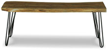 Load image into Gallery viewer, Haileeten Brown/Black Accent Bench