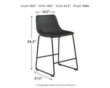 Load image into Gallery viewer, Centiar - Upholstered Barstool (2/cn)