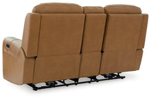 Load image into Gallery viewer, Card Player Cappuccino Power Reclining Loveseat