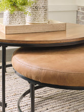 Load image into Gallery viewer, Drezmoore Light Brown/Black Nesting Coffee Table (Set of 2)