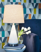 Load image into Gallery viewer, Ackson White/Silver Finish Table Lamp (Set of 2)