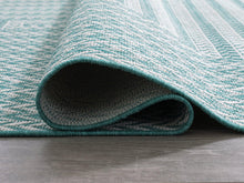 Load image into Gallery viewer, Atlow Aqua/Ivory 7'10" x 9'10" Rug