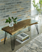 Load image into Gallery viewer, Haileeten Brown/Black Accent Bench